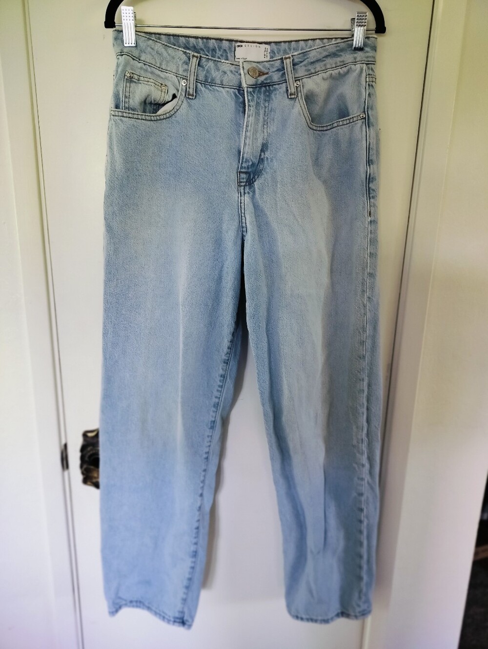 ASOS DESIGN Men's Light Wash Jeans W30 x L30 100% Cotton Straight Leg